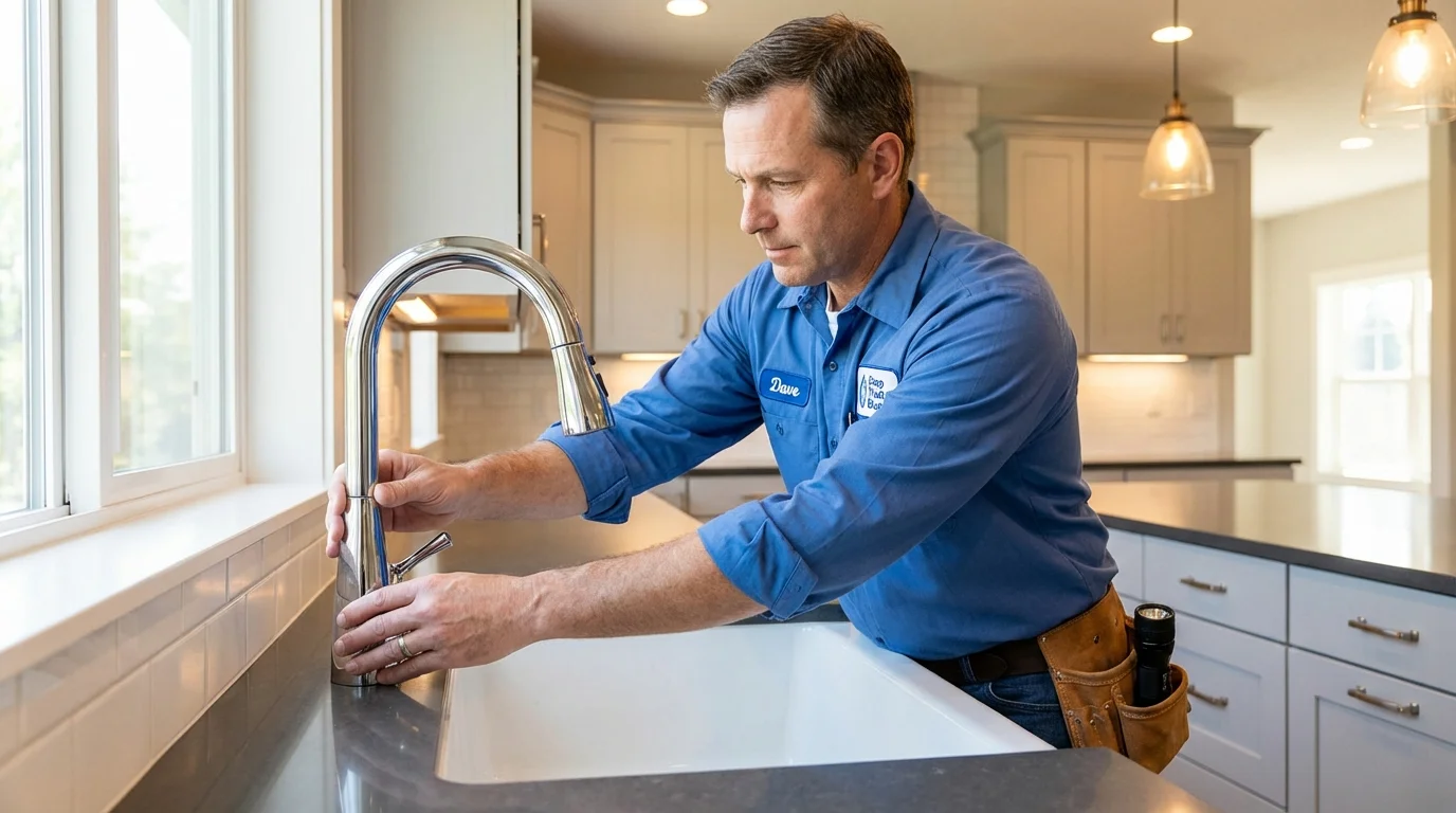 Kitchen faucet installation by Johns Plumbing LLC in Sublimity