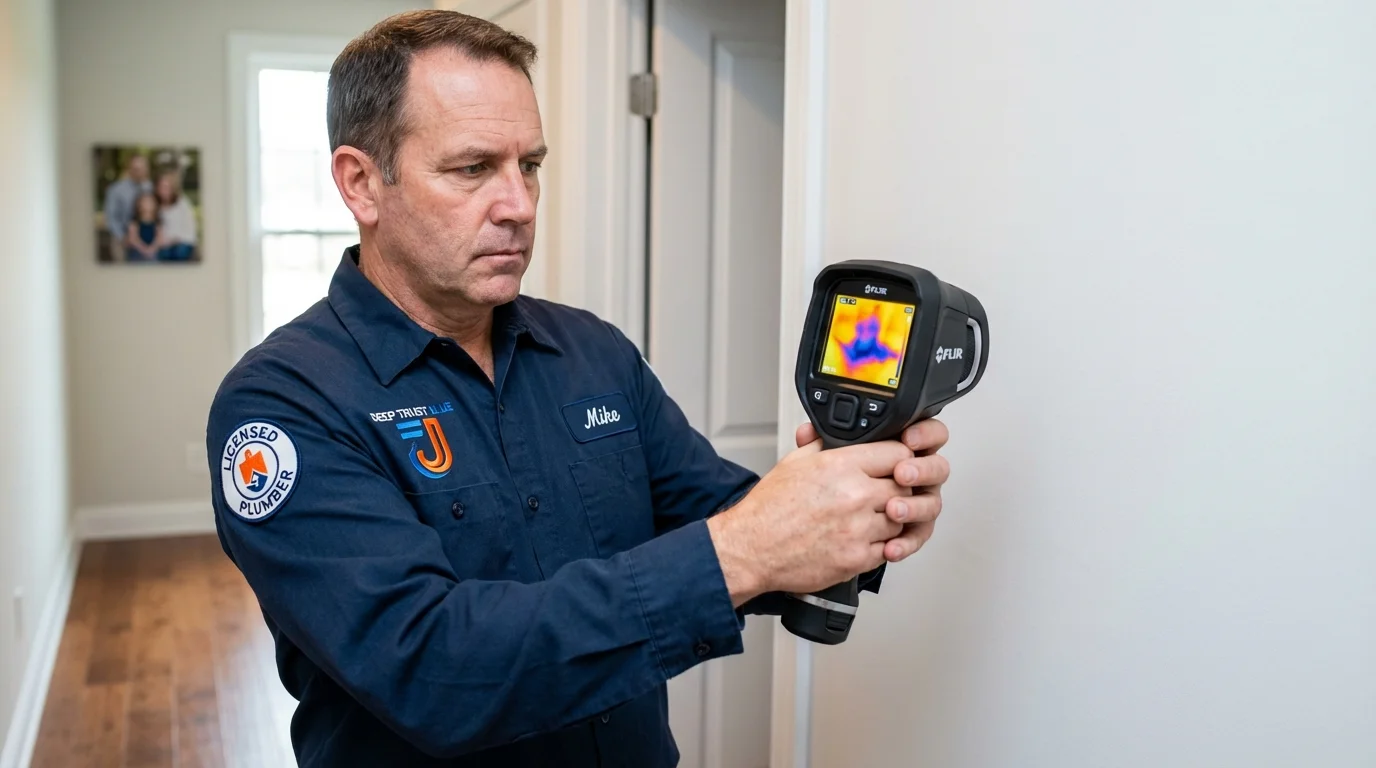 Thermal imaging leak detection by Johns Plumbing LLC in Sublimity